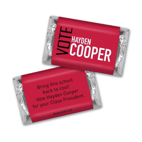 School Election Campaign Personalized HERSHEY'S MINIATURES Vote in Text