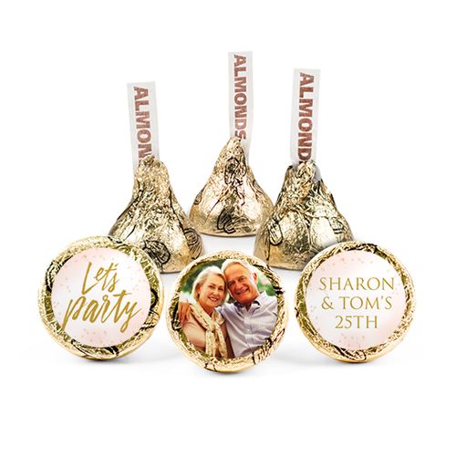 Personalized Anniversary Champagne Party Hershey's Kisses