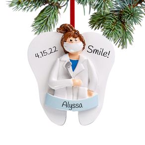 Personalized Dentist Girl Christmas