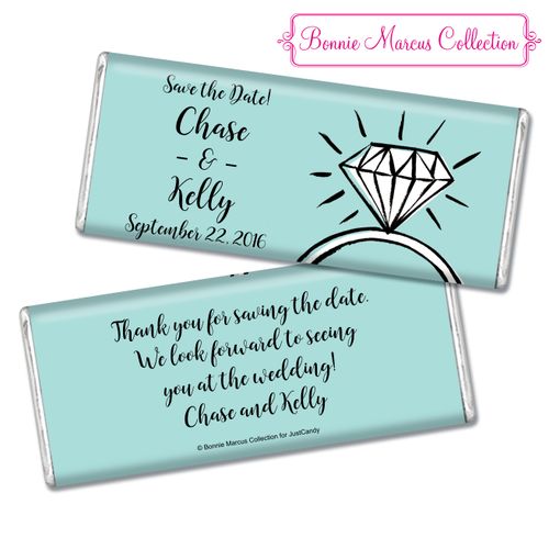 Last Fling Save the Date Favor Personalized Hershey's Bar Assembled