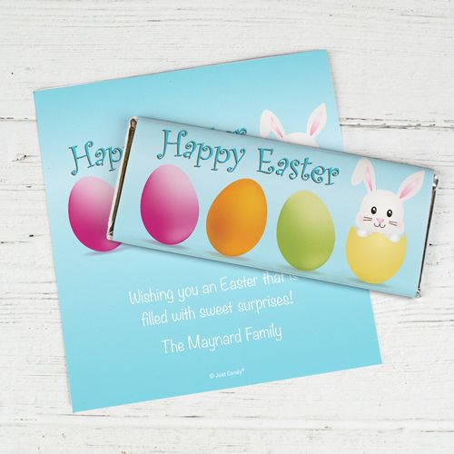 Funny Bunny Personalized Candy Bar - Wrapper Only