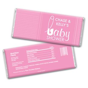 Baby Pins Personalized Candy Bar - Wrapper Only