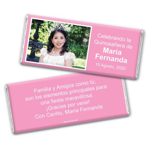 Quinceanera Snapshot Personalized Candy Bar - Wrapper Only