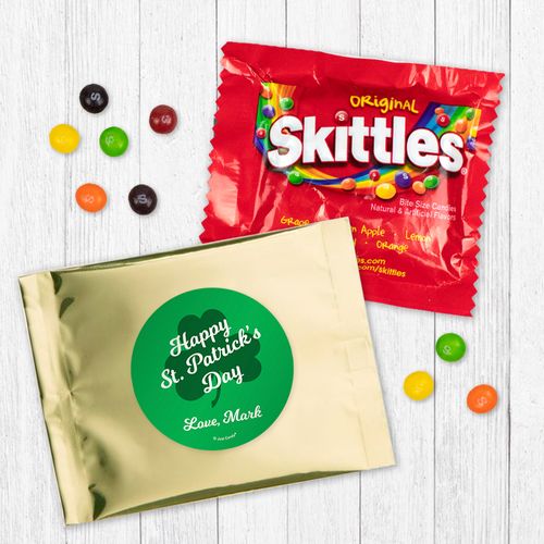 Personalized St. Patrick's Day Clover - Skittles