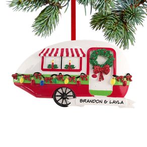 Personalized Christmas Teardrop Camper Christmas
