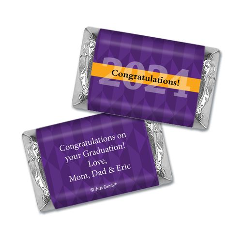 Graduation Personalized HERSHEY'S MINIATURES Large Year Triangle Pattern