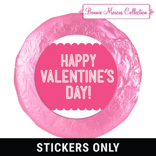 Bonnie Marcus Collection Valentine's Day Pattern 1.25" Stickers (48 Stickers)