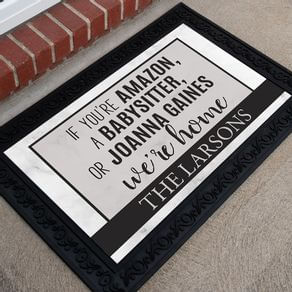 Personalized 18" x 30" Doormat If You're Amazon