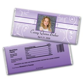 Innocent Adoration Personalized Candy Bar - Wrapper Only