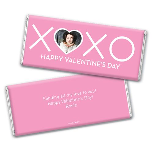 Personalized Valentine's Day XOXO Hershey's Chocolate Bar & Wrapper