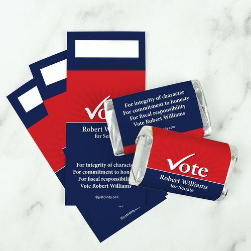 Personalized Hershey's Miniature Wrappers Only - Election Campaigns Vote Yes
