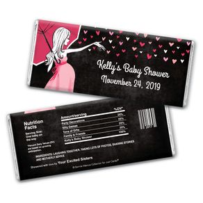 Sprinkling Pink Personalized Candy Bar - Wrapper Only