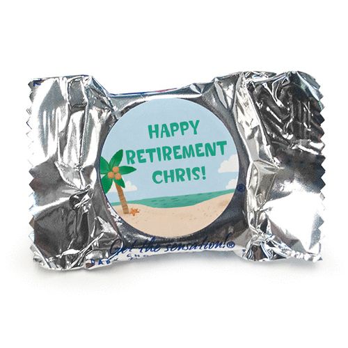Personalized Bonnie Marcus Collection Retirement Beach Assembled York Peppermint Patties (84 Pack)