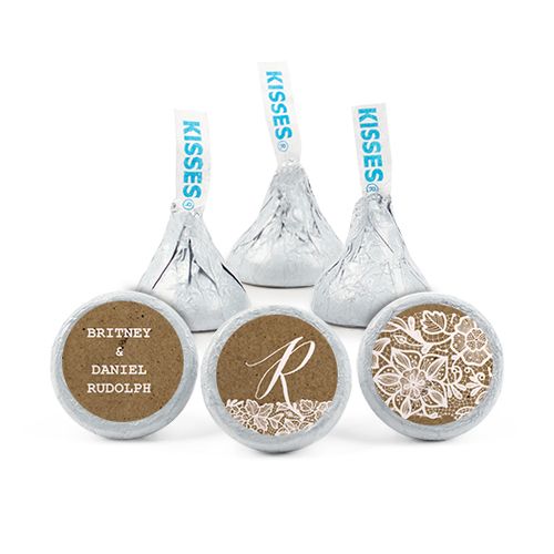 Personalized Wedding Floral Lace Hershey's Kisses
