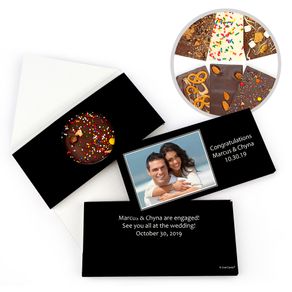Personalized Engagement Simple Photo Engagement Gourmet Infused Belgian Chocolate Bars (3.5oz)