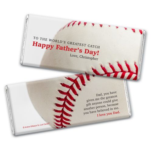 Personalized Father's Day World's Greatest Catch Chocolate Bar Wrappers