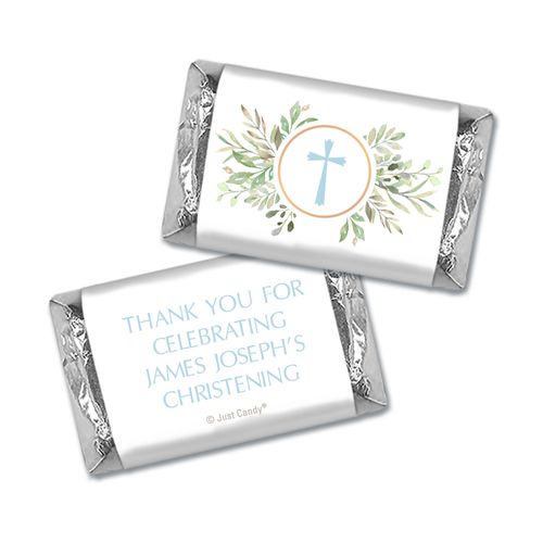 Personalized Hershey's Miniatures - Cross Circle Christening