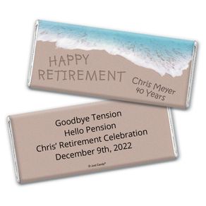 Relaxing By the Sea Personalized Candy Bar - Wrapper Only