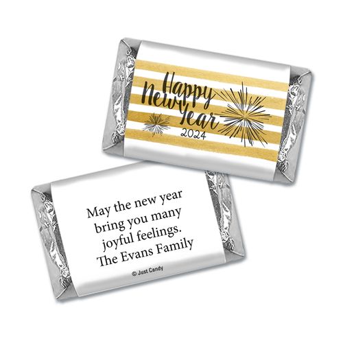 Personalized New Years Fireworks HERSHEY'S MINIATURE Wrappers
