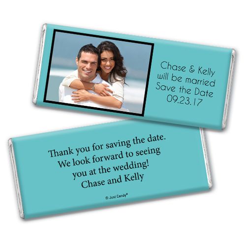 Save the Date Snapshot Announcements Personalized Hershey's Bar Assembled