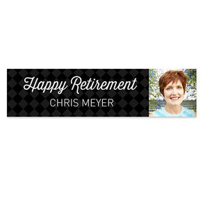 Personalized Retirement Photo 5 Ft. Banner