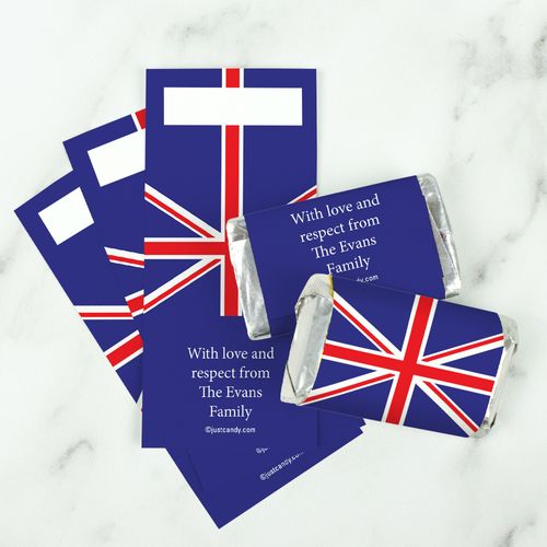 Olympic Party Favor Personalized HERSHEY'S MINIATURES Wrappers British Flag from England
