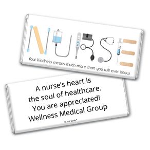 Nurse Appreciation Personalized Chocolate Bar First Aid