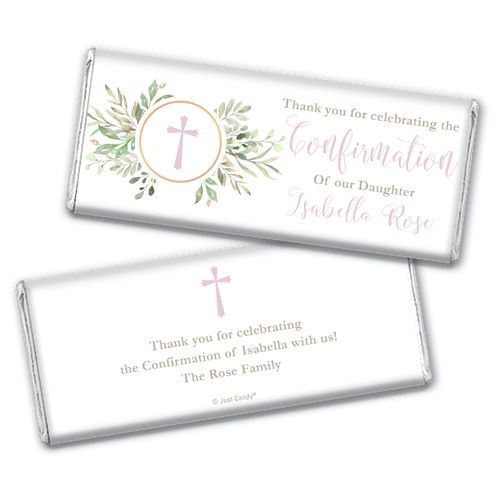 Personalized Greenery Confirmation Chocolate Bar-Hersheys