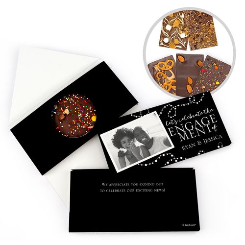 Personalized Engagement Gourmet Infused Belgian Chocolate (3.5oz)