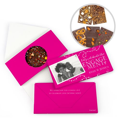 Personalized Engagement Gourmet Infused Belgian Chocolate (3.5oz)