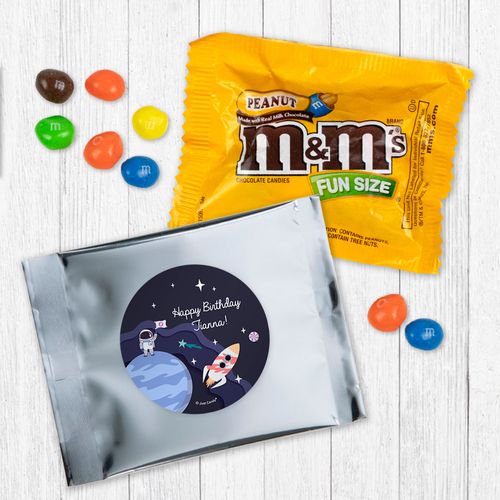 Personalized Space Birthday Peanut M&Ms - Out of this World