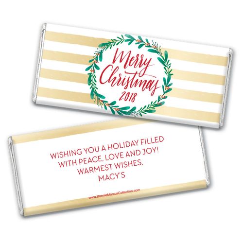 Personalized Bonnie Marcus Chocolate Bar & Wrapper - Christmas Chic