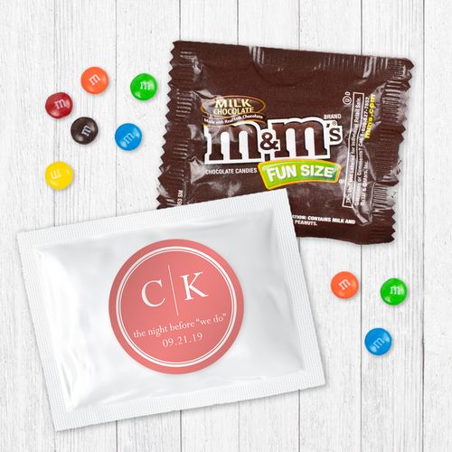 Personalized Rehearsal Dinner Side by Side - Milk Chocolate M&Ms