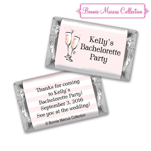 Bonnie Marcus Collection Chocolate Candy Bar and Wrapper The Bubbly Custom Bachelorette Party
