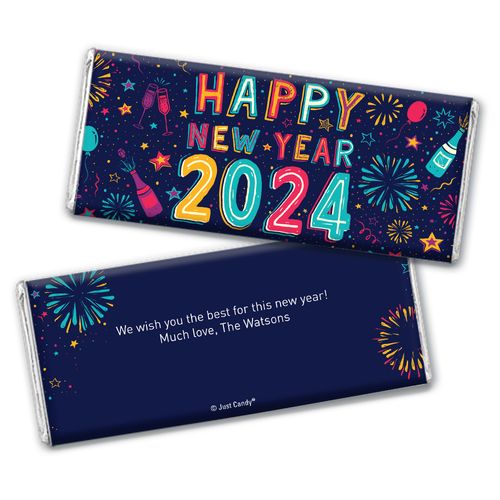 Personalized New Year's Eve Festivities Chocolate Bar