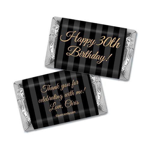 Formal Birthday Personalized 30th Miniature Wrappers