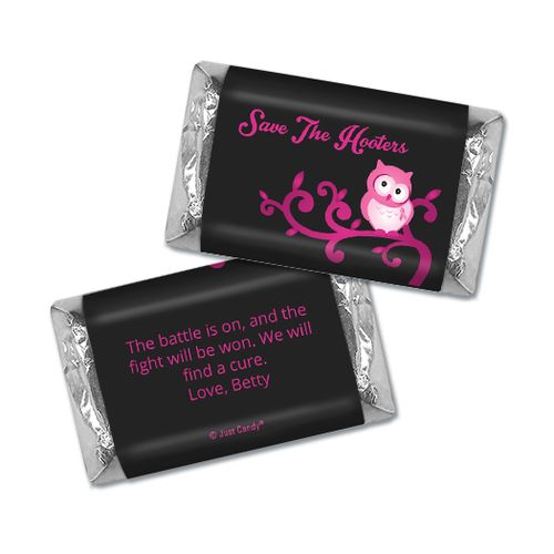 Personalized Hershey's Miniatures - Breast Cancer Awareness Save the Hooters