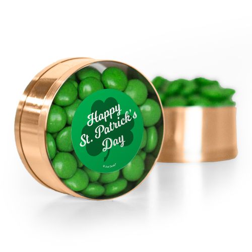St. Patrick's Day Clovers Chocolate Minis Small Plastic Tin