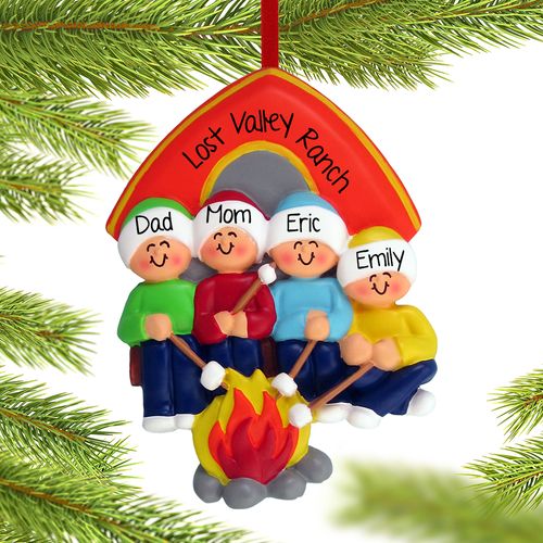Personalized Camping Family of 4