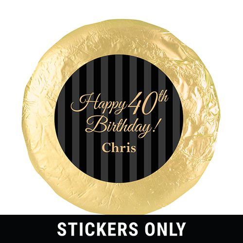 Personalized 40th Birthday 1.25" Stickers (48 Stickers)