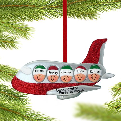 Personalized Airplane Family of 5