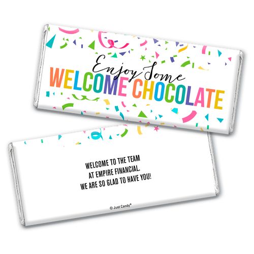 Personalized Work Welcome Chocolate Bar