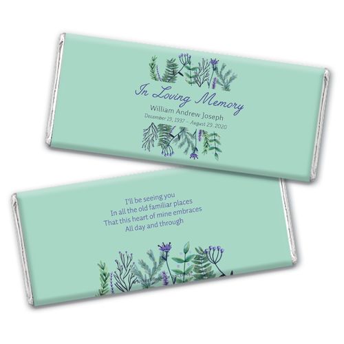 Personalized In Loving Memory Remembrance Hershey's Chocolate Bar Wrappers
