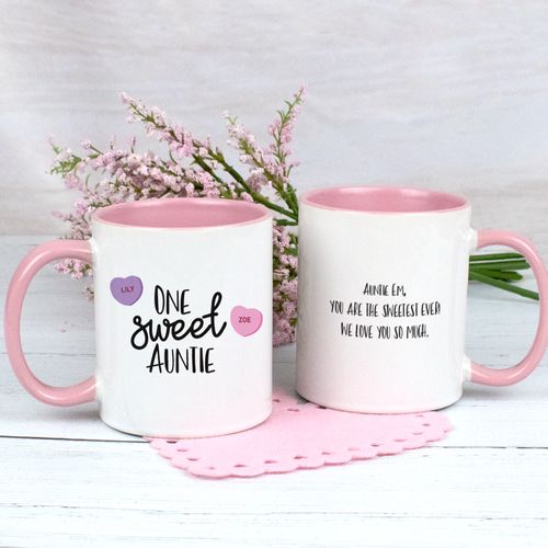 Personalized Two Sweet Hearts 11oz Mug