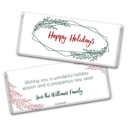 Personalized Christmas Brown Paper Packages Chocolate Bars