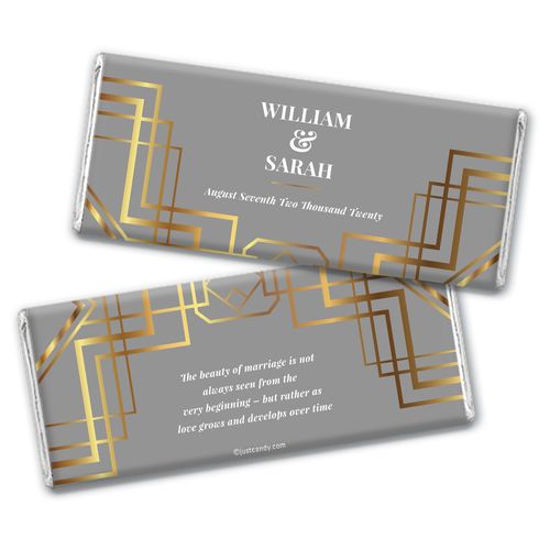 Personalized Classic Wedding Chocolate Bar Wrappers Only
