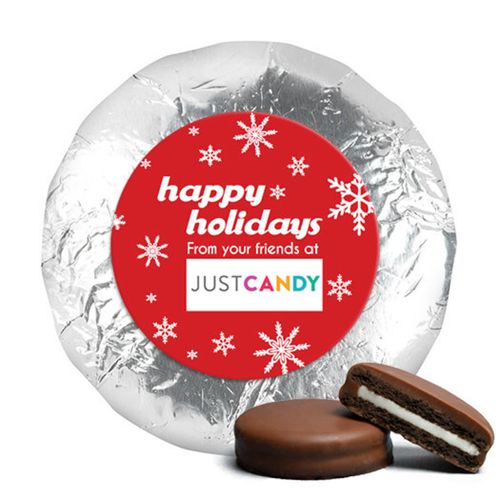 Personalized Chocolate Covered Oreos - Christmas Snowflake Flurry