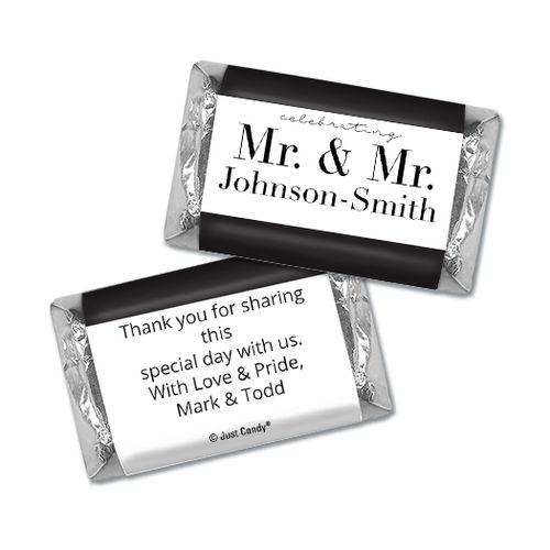 Personalized Hershey's Miniatures - Gay Wedding To Have & to Hold