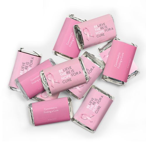 Breast Cancer Awareness Candy Wrapped Hershey's Miniatures Chocolate