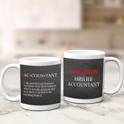 Personalized World's Best Accountant 11oz Mug Empty